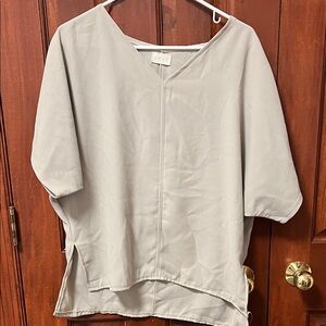 Gray brand, light Tan color V-Neck Women's Top